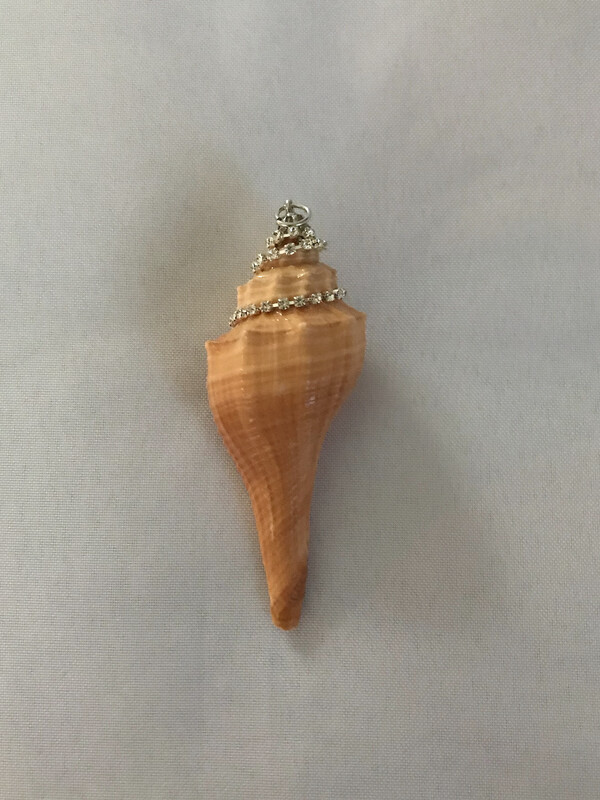 #057 Tan Spiral Ornament