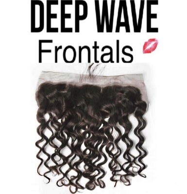 Peruvian HD Lace Base Frontal 13X4 Virgin Hair Extensions - Deep Wave (Super Rizado)