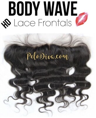 Peruvian HD Lace Base Frontal 13X4 Virgin Hair Extensions - Body Wave (Ondulado)