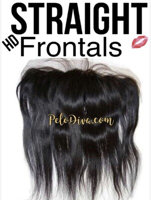 Peruvian HD Lace Base Frontal 13X4 Virgin Hair Extensions - Straight (Liso)