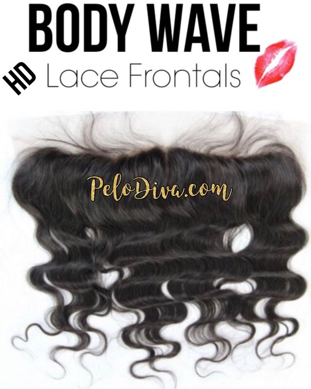 Peruvian HD Lace Base Frontal 13X4 (12A) Virgin Hair Extensions - Body Wave (Ondulado)