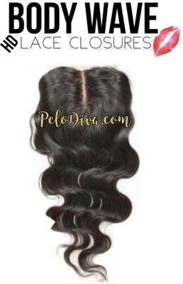 Peruvian HD Lace Base Closure 5X5 Virgin Hair Extensions - Body Wave (Ondulado)