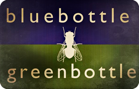 blue/green bottle