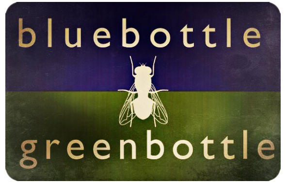 blue/green bottle