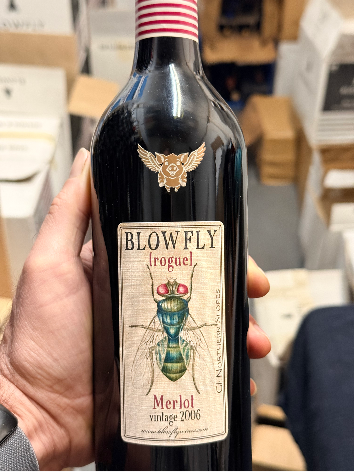 BLOW-FLYING [rogue] PIG Merlot 2006  ⓺