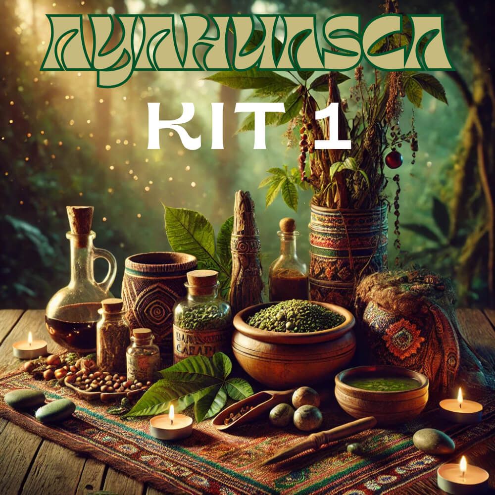 Mystic Sage Ayahuasca Kit with premium Psychotria Viridis leaves and Caapi Ourinhos vine for a transformative spiritual journey
