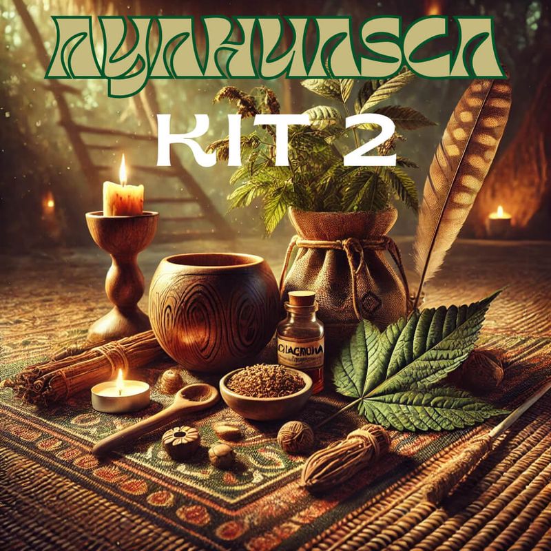 Ancient Visions Ayahuasca Kit with Caapi Ourinhos vine and Mimosa Hostilis Root Bark for a transformative spiritual experience