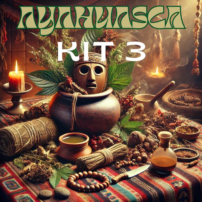 Fiery Magic Ayahuasca Kit with Syrian Rue and Chacruna for a powerful and transformative spiritual journey