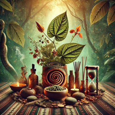 Ayahuasca Kits featuring premium plant ingredients like Caapi, Chacruna, Mimosa Hostilis, and Diplopterys Cabrerana for deep spiritual journeys and visionary experiences