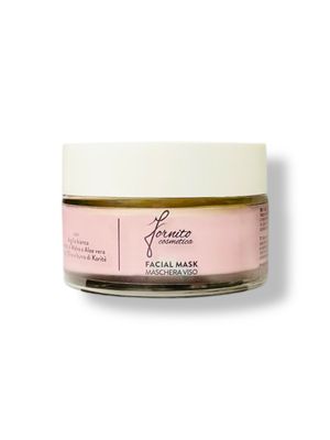 Face mask with white Clay
