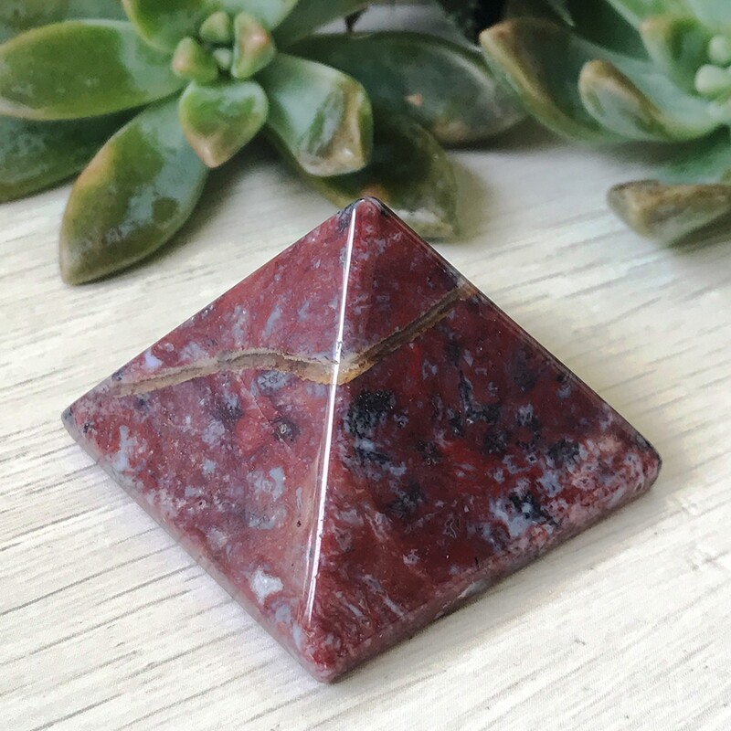 Red Agate Pyramid