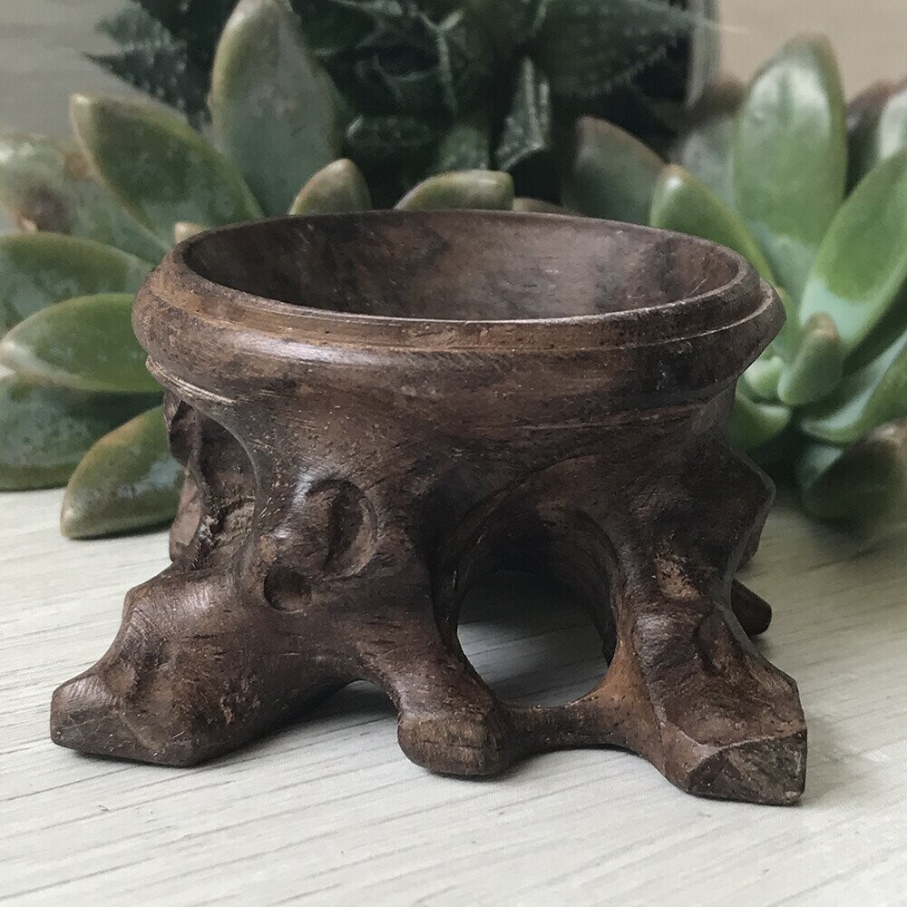 Crystal Ball Wooden Stand Large