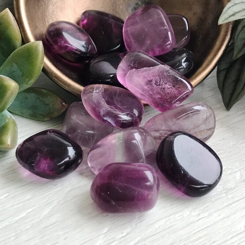 Fluorite Purple Tumblestone Sml