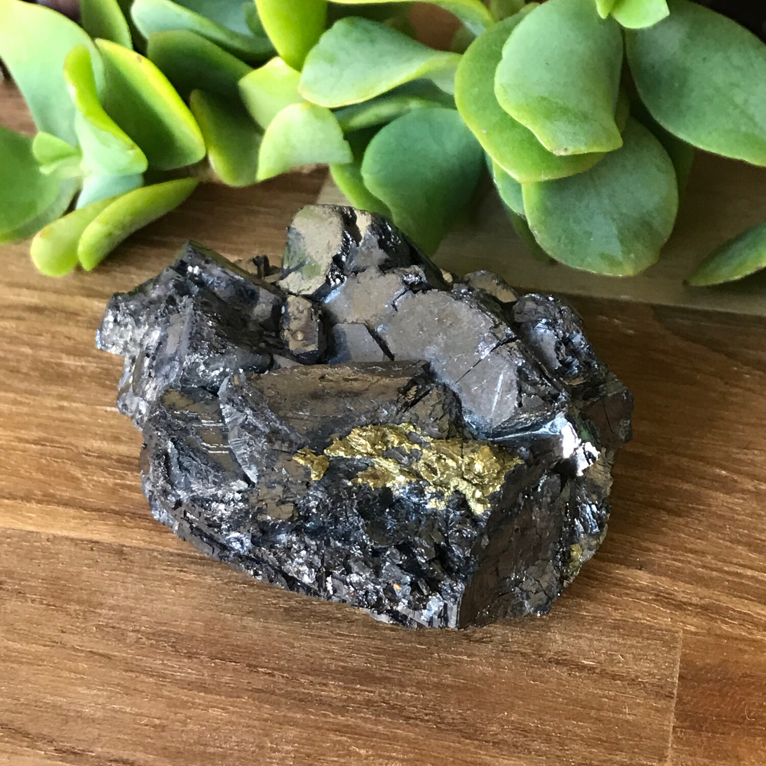 Skeletal Galena with Chalcopyrite