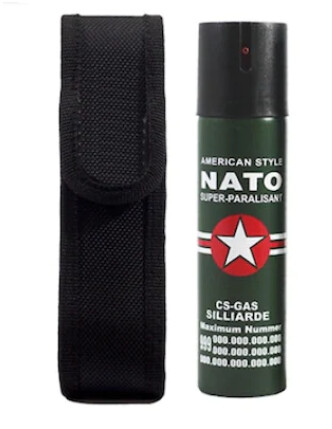 Spray paralizant iritant lacrimogen autoaparare cu piper NATO 60 ml