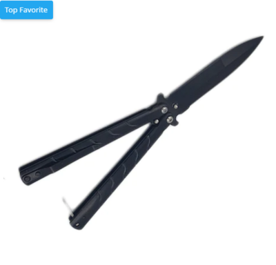 Cutit fluture briceag, Ascutit 11,5cm lama