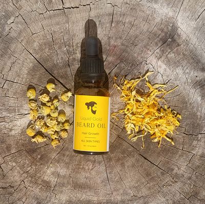 Beard growth Liquid Gold beard oil. 30ml with dropper bottle.