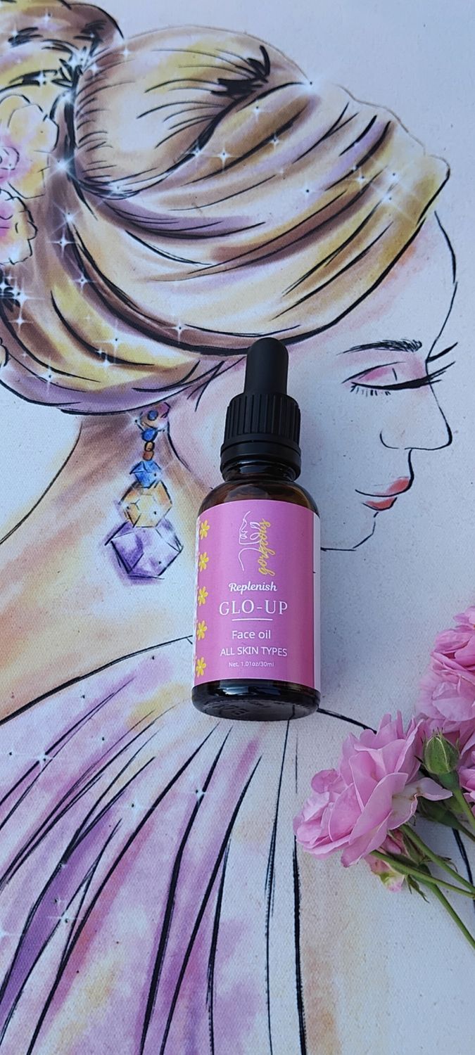 Glo-up, Face oil.