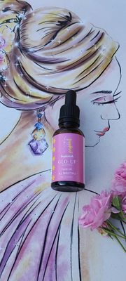 Glo-up, Face oil.