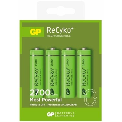 GP AA Rechargeable (4 Pack) ReCyko Battery