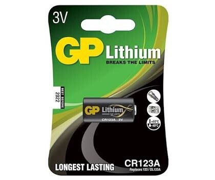 GP CR123A Lithium Battery