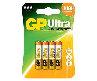 GP AAA Ultra (4 Pack) Alkaline  Battery
