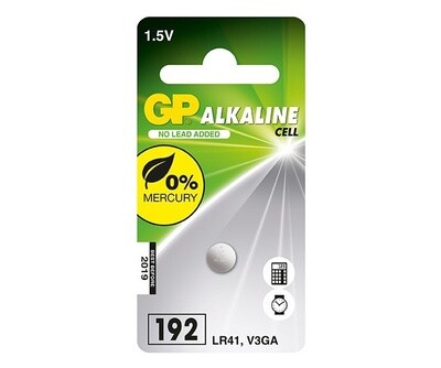 GP 192/LR41 Alkaline Battery