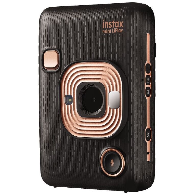 Fujifilm Instax Mini LiPlay - Hybrid Instant Camera, Colour: Elegant Black