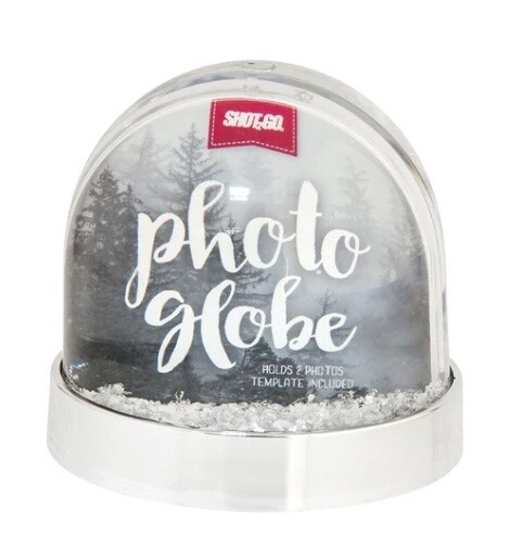 Shot 2 Go Photo Glitter Globe, Colour: Silver