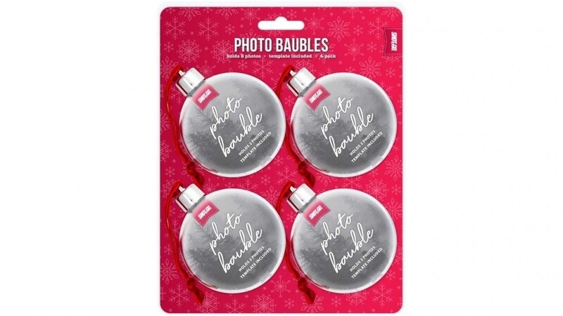 Shot 2 Go Photo Baubles - 4 Pack