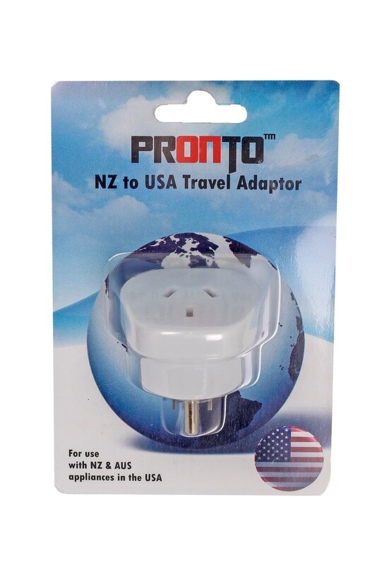 Pronto NZ to USA Travel Adaptor