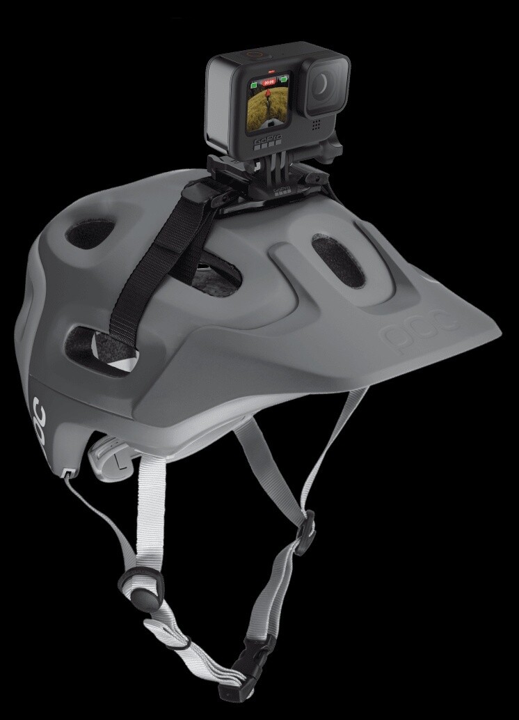 Vented Helmet Strap Mount - Camera Strap for Bike, Ski, Kayak + Sports  helmets
