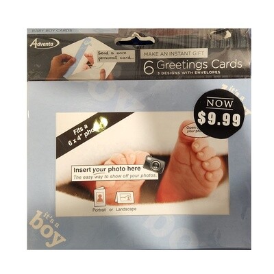 Adventa Baby Greeting Cards (6 Pack)