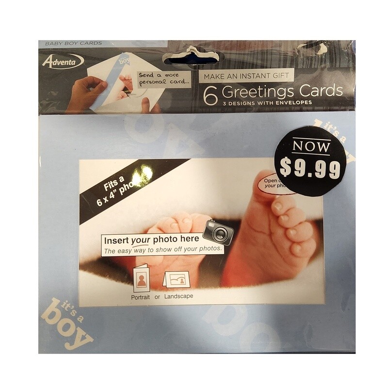 Adventa Baby Greeting Cards (6 Pack)