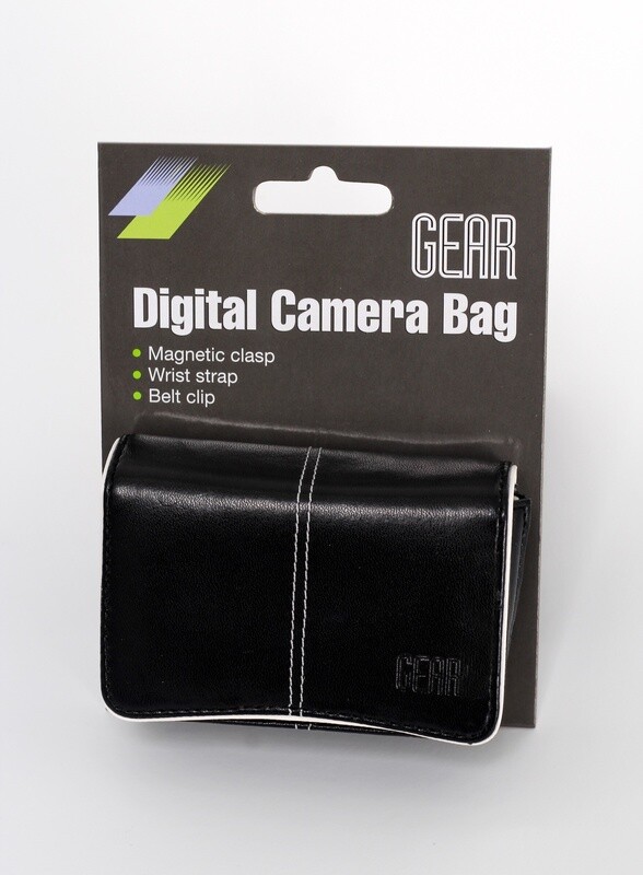 Gear Leather Look Digital Camera Bag, Colour: Black