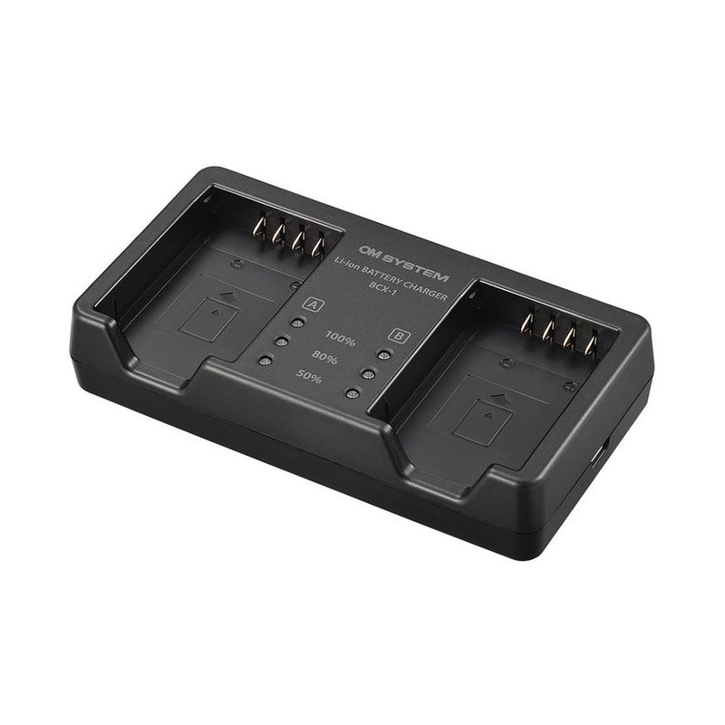 OM System BCX-1 Dual Battery Charger (for BLX-1)
