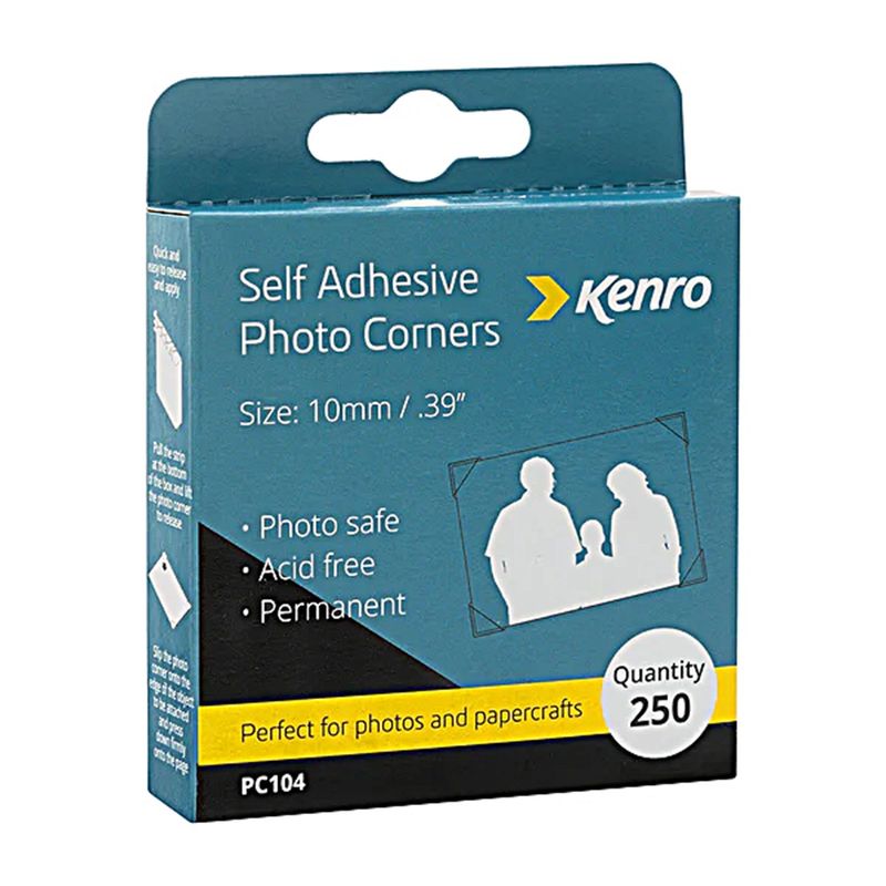 Kenro Self Adhesive Photo Corners (pack of 250)