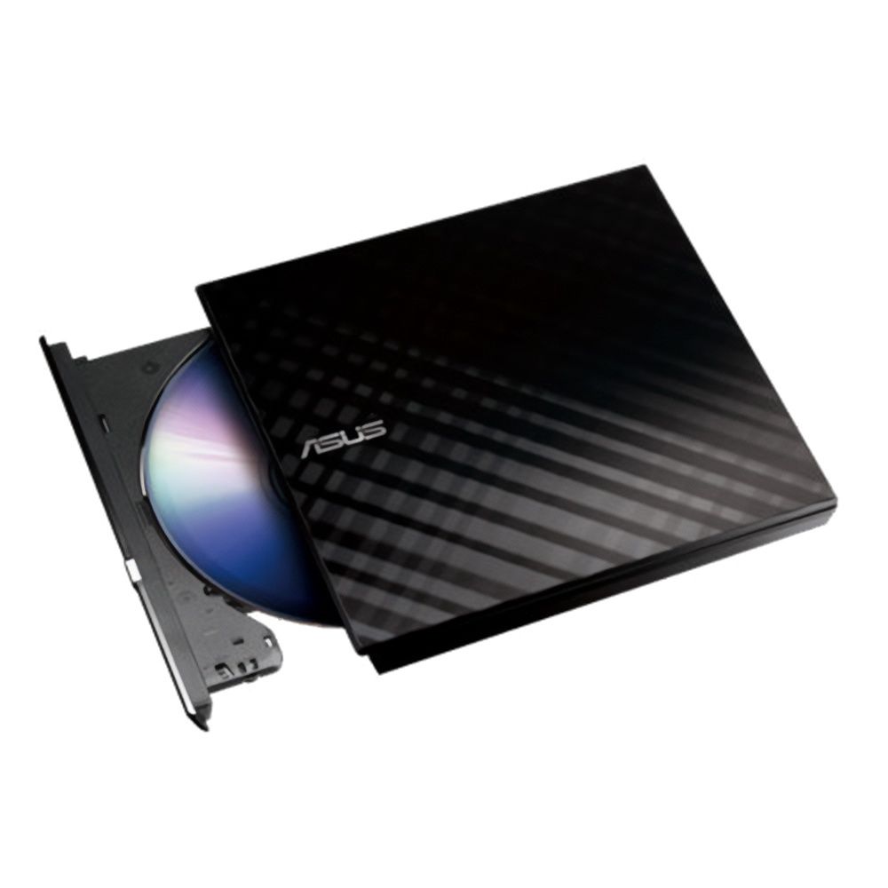 ASUS SDRW-08D2S-U Lite 8x DVD-RW USB External Optical Drive, Colour: Black