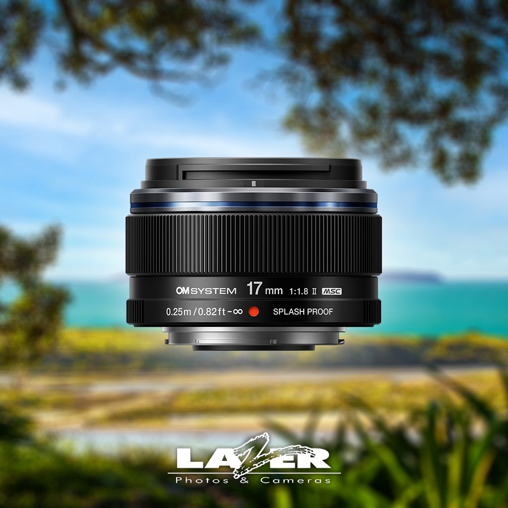 OM System M.Zuiko Digital 17mm F1.8 II Black Lens, Colour: Black