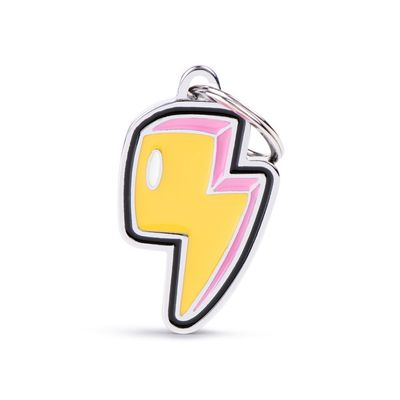 MyFamily Charm ID Tag - Lightning Bolt