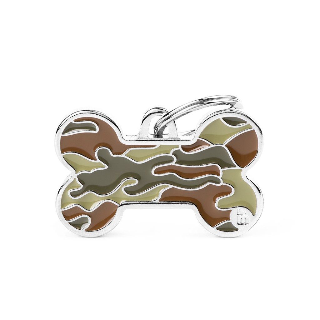 MyFamily Style ID Tag - Bone Camo Green