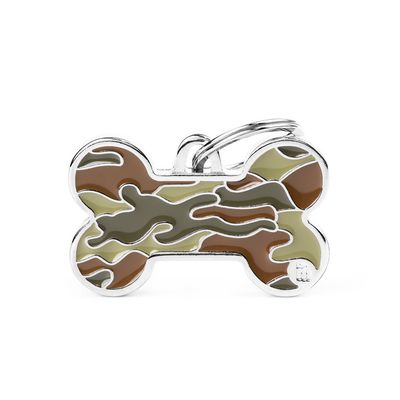 MyFamily Style ID Tag - Bone Camo Green