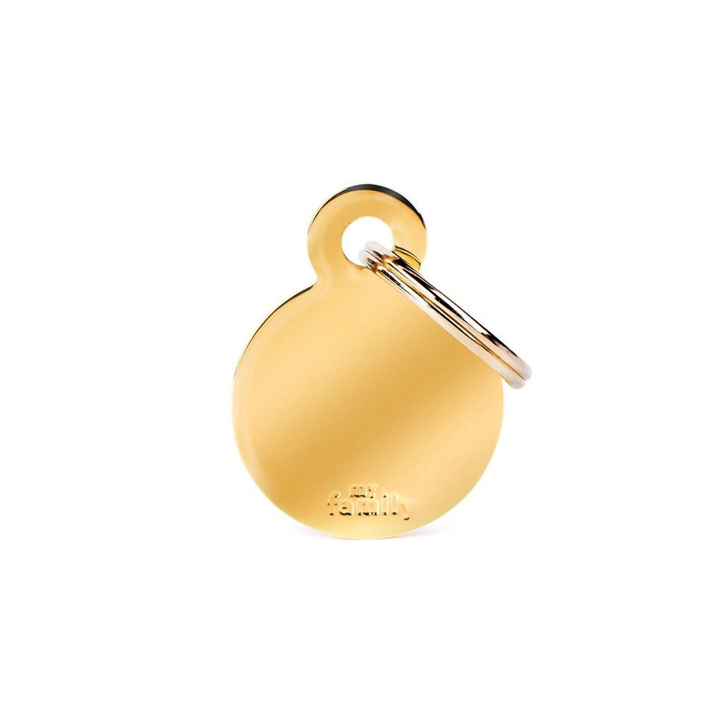 MyFamily Basic Gold ID Tag - Small Circle