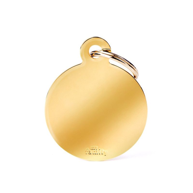 MyFamily Basic Gold ID Tag - Large Circle