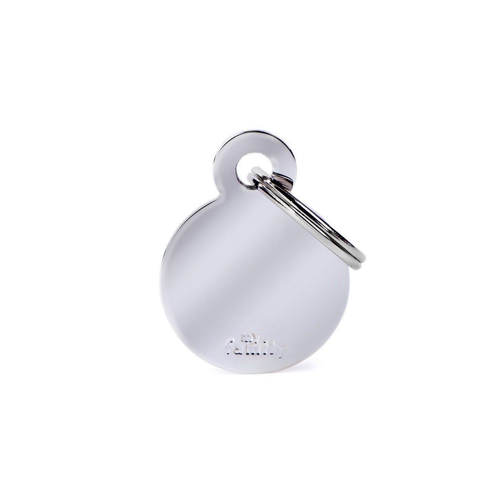 MyFamily Basic Chrome ID Tag - Small Circle
