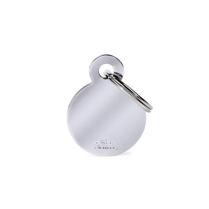 MyFamily Basic Chrome ID Tag - Small Circle