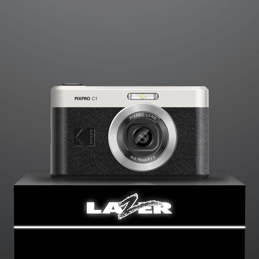 Kodak PIXPRO C1 Digital Compact Camera, Colour: Black