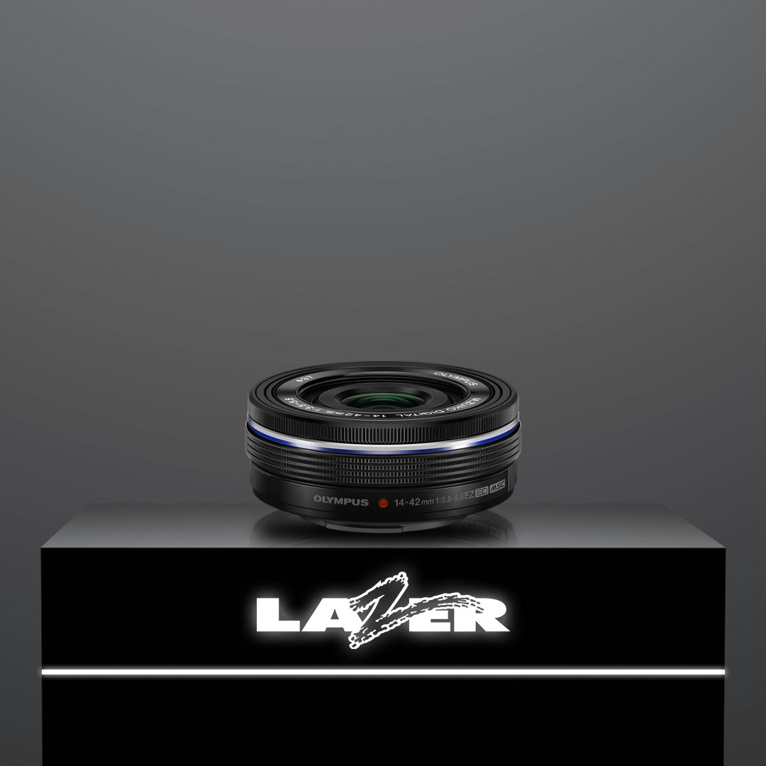 OM System M.Zuiko Digital ED 14-42mm F3.5-5.6 EZ Lens, Colour: Black