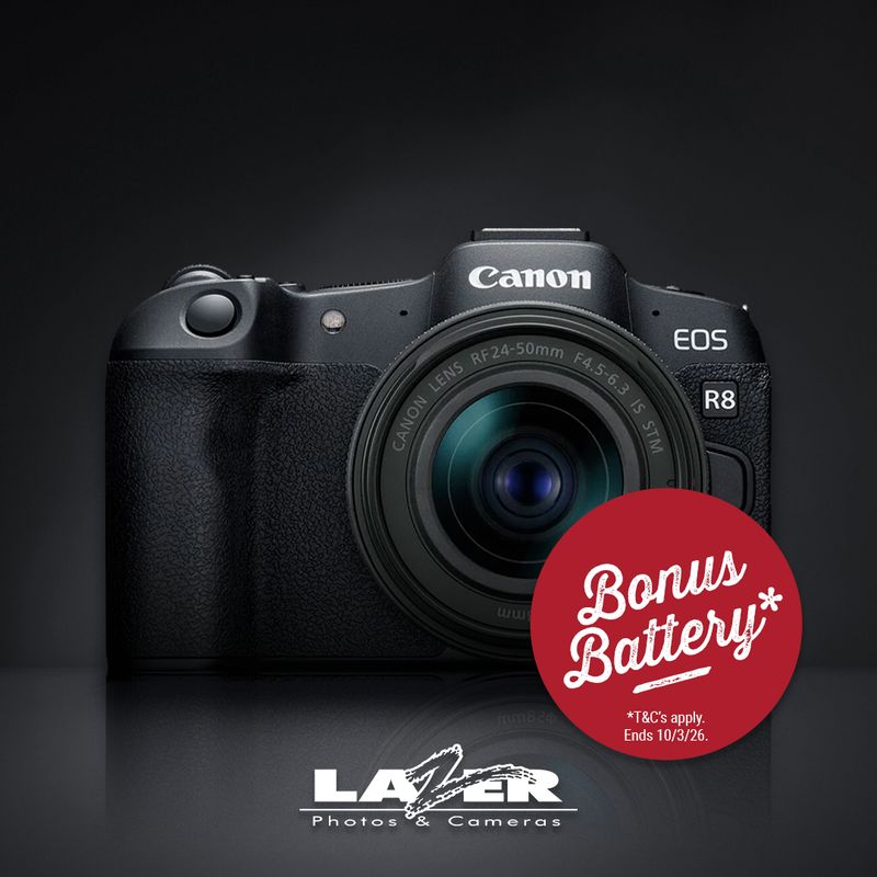 Canon EOS R8 with with RF 24-50mm f4.5-6.3 IS STM Kit