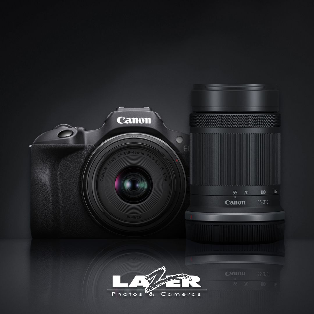 Canon EOS R100 Twin Kit with RF-S 18-45mm &amp; RF-S 55-210mm Lens